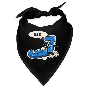 67 Six Seven Meme Weihnachten Italian meme - Bandana - Schwarz - Vorne