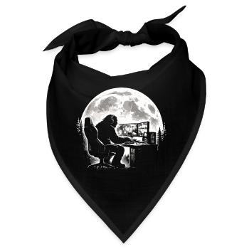 Bigfoot Gamer - Bandana - Schwarz - Vorne