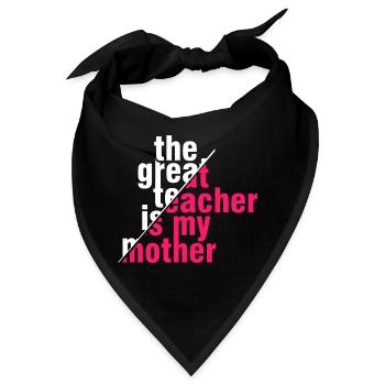 Great Teacher Mom Shirt – Geschenkidee - Bandana - Schwarz - Vorne
