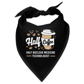 Radiologie Nuklear Atom Nuklearmedizin - Bandana - Schwarz - Vorne