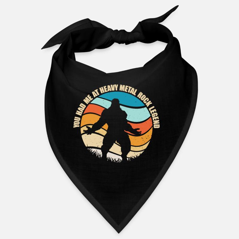 Bigfoot au coucher de soleil au néon Bandana