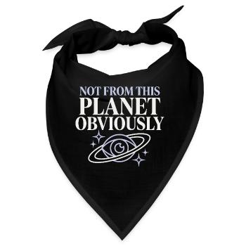 Extra Celestial Girl Alien Glam Nicht Von Diesem - Bandana - Schwarz - Vorne
