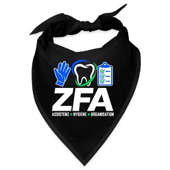 ZFA – Assistenz Hygiene Organisation - Bandana - Schwarz - Vorne