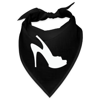 Silhouette Stöckelschuh – Schwarze Eleganz - Bandana - Schwarz - Vorne