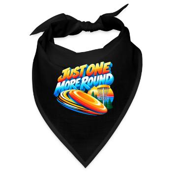 Noch Eine Runde Disc Golf Motiv - Bandana - Schwarz - Vorne
