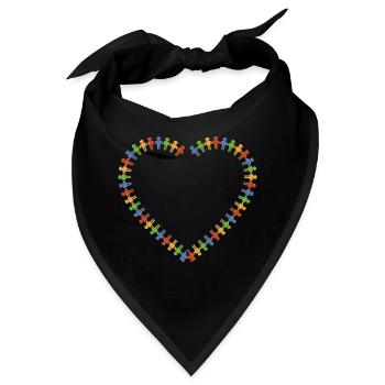 Gemeinsam - Bandana - Schwarz - Vorne