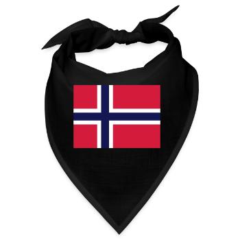 Flag of Norway - Bandana - Schwarz - Vorne