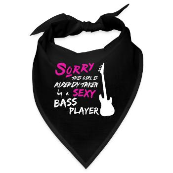 Genommen von Sexy Bass Player Shirt - Bandana - Schwarz - Vorne