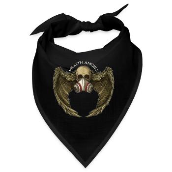 Health angels - Bandana - Schwarz - Vorne
