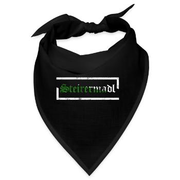 Steirermadl Steiermark Steirer Steirerin Geschenk - Bandana - Schwarz - Vorne