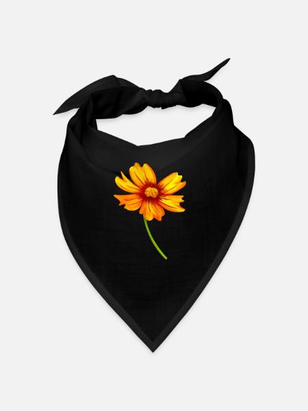 fleur - Bandana - noir