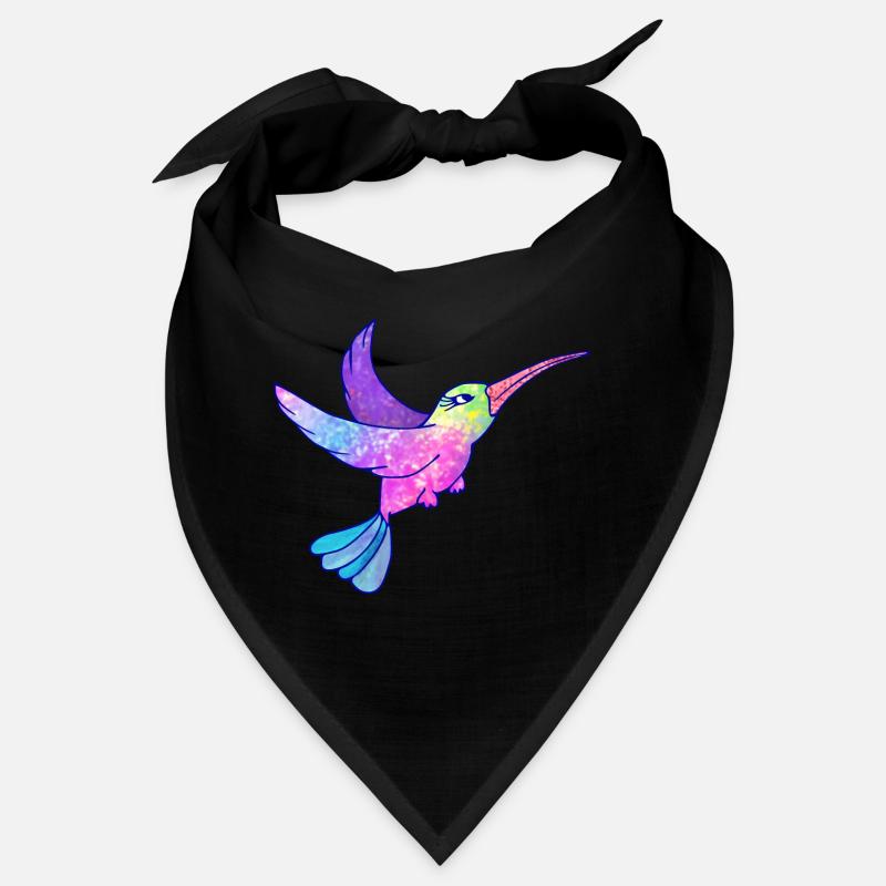 Kolibri Vogel niedliche Tiere - Bandana - Schwarz