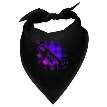 Damen Trompetenspielen Trompeten Spieler - Bandana - Schwarz - Vorne
