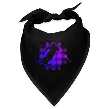 Ski Jumping Damen Freestyle Ski Slopestyle - Bandana - Schwarz - Vorne