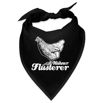 Hühnerflüsterer - Huhn - Hühnerfan - Bandana - Schwarz - Vorne