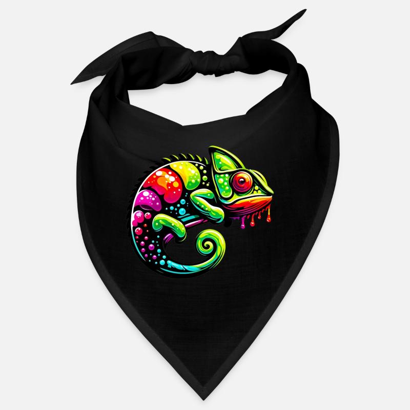 Chamäleon - Bandana - Schwarz