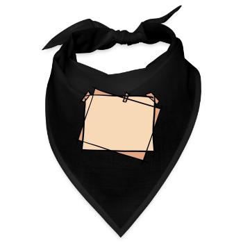 Fotorahmen / Bilderrahmen für schöne Erinnerungen - Bandana - Schwarz - Vorne