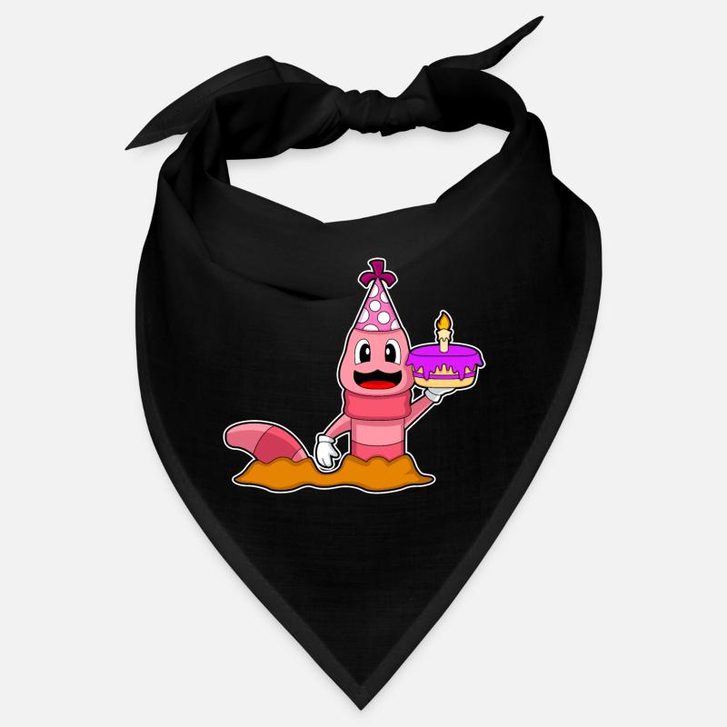Gâteau d’anniversaire Worm Bandana