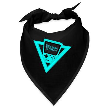 Back to the 90s - Bandana - Schwarz - Vorne