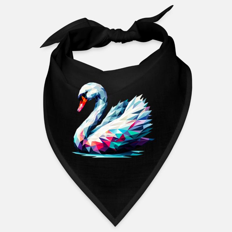 Polygonal Swan Bandana