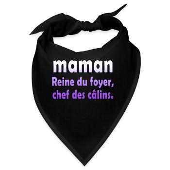 Mutter Mutter Humor Witz Geschenk - Bandana - Schwarz - Vorne
