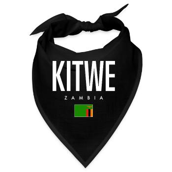 Kitwe Sambia - Bandana - Schwarz - Vorne
