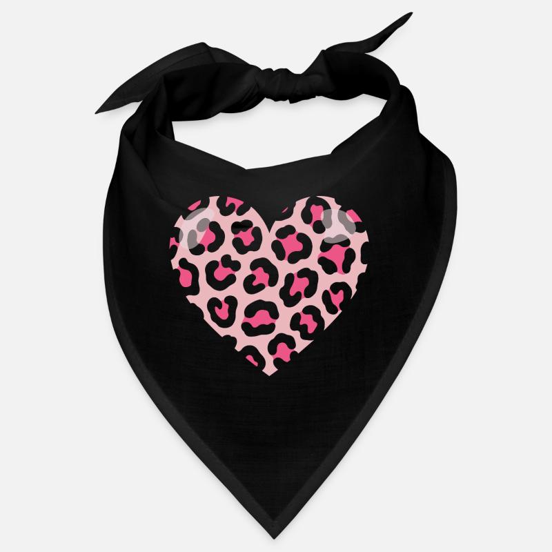 Cœur d'amour léopard Bandana