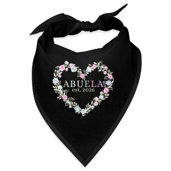 Sie ist Großmutter. 2026 Geschenk für Großmütter - Bandana - Schwarz - Vorne