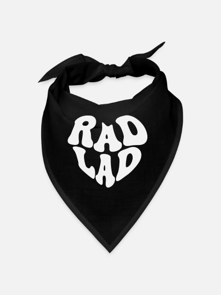Rad Lad - Vintage Heart (Custom Color) - Bandana - black - Front