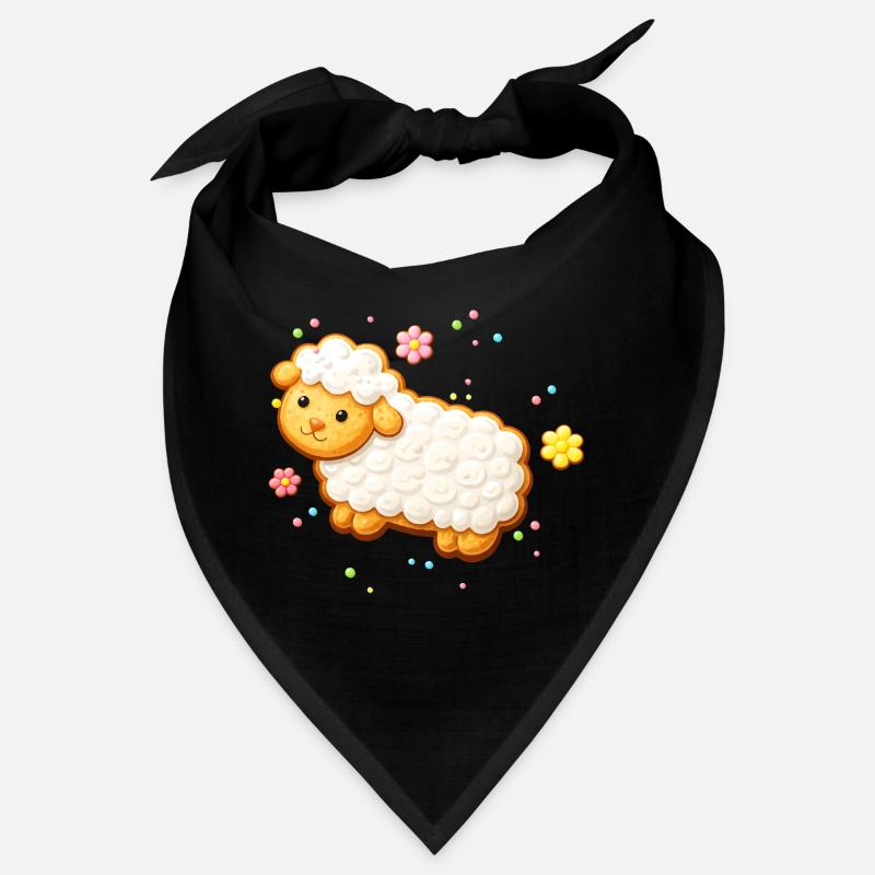Agneau mignon comme illustration de biscuit décoré Bandana