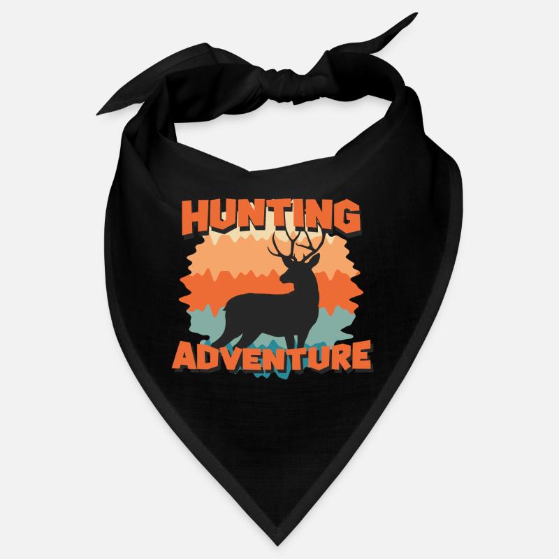 Jagdabenteuer-Hirsch-Silhouette Bandana