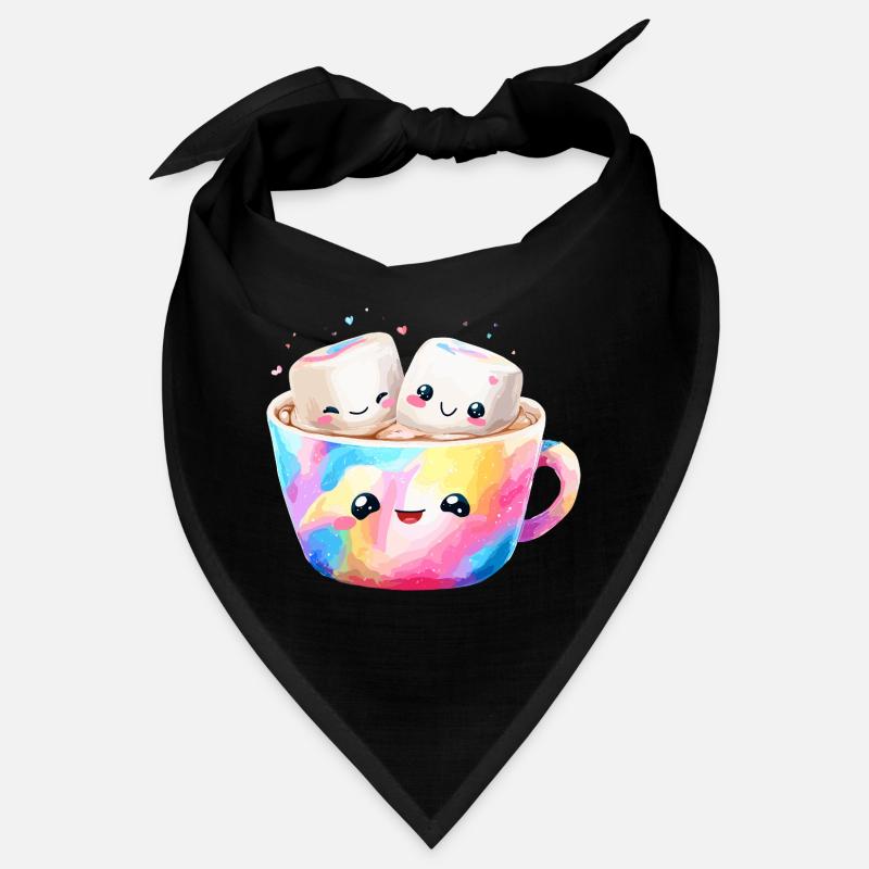 Kunterbunte Marshmallow Kaffeetasse Bandana