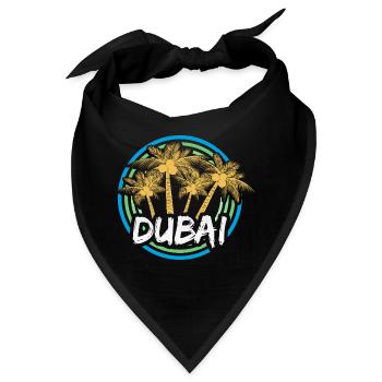 Ferien Dubai - Bandana - Schwarz - Vorne