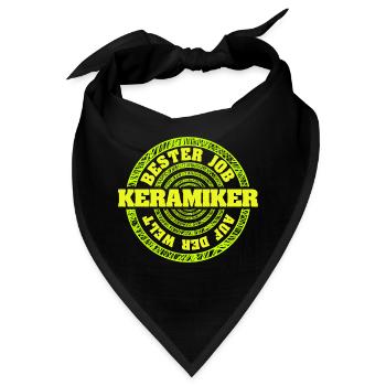 Beruf Keramiker - Bandana - Schwarz - Vorne