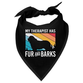 Therapiehund - Bandana - Schwarz - Vorne