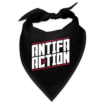 Antifa Action - Bandana - Schwarz - Vorne