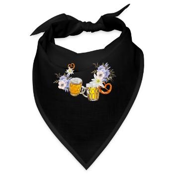 tracht - Bandana - Schwarz - Vorne