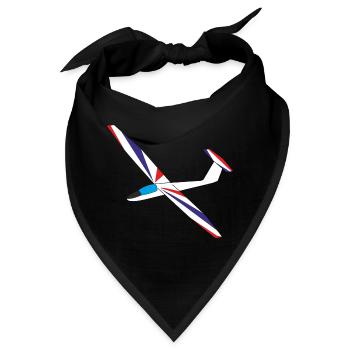Pilatus B4 Segelflugzeug Segelflieger gleiten - Bandana - Schwarz - Vorne