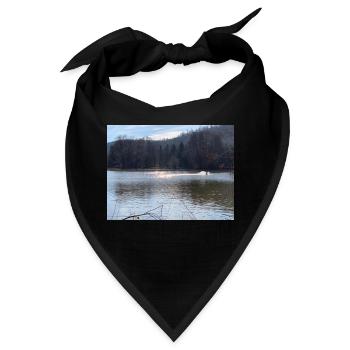 wasser nature - Bandana - Schwarz - Vorne