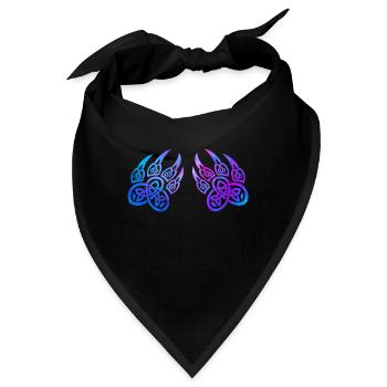 Fenrir Nordischer Wolf Wikinger Mythologie - Bandana - Schwarz - Vorne
