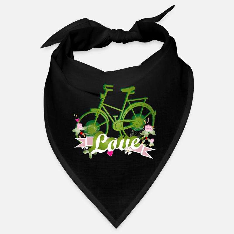 Vélo vert conçu avec beaucoup d’amour Bandana
