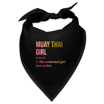 Muay Thai Muay Thai Muay Thai - Bandana - Schwarz - Vorne