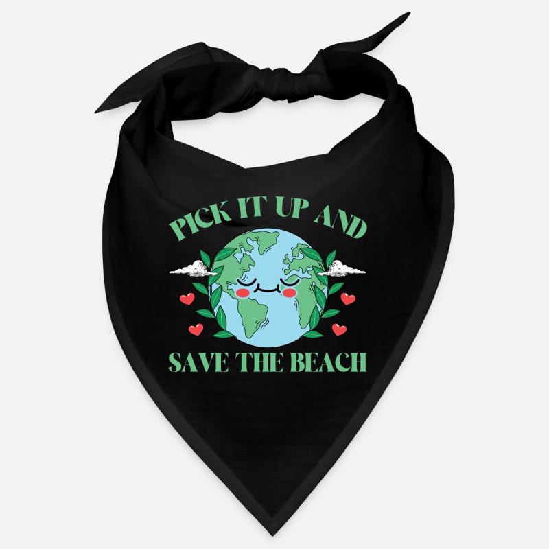 Bathing beach & sea plastic-free against pollution Bandana