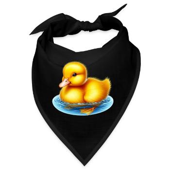 Ente Ente Ente Ente Ente - Bandana - Schwarz - Vorne