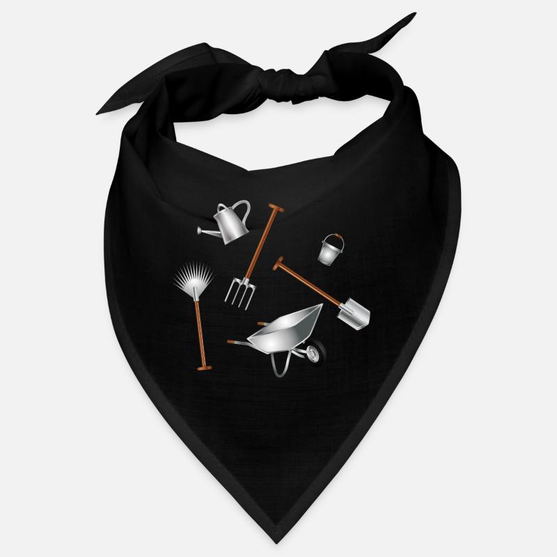 Illustration d’ensemble d’outils de jardin classiques Bandana