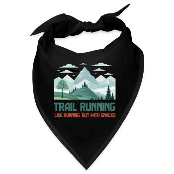 Trailrunning - Bandana - Schwarz - Vorne
