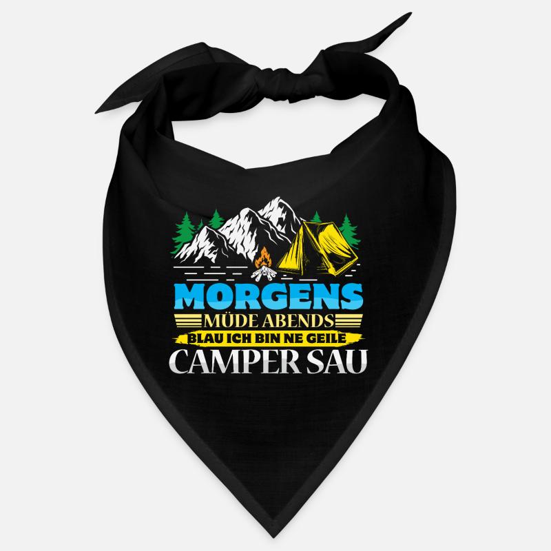 Camper Camping Wohnwagen Spruch Bandana