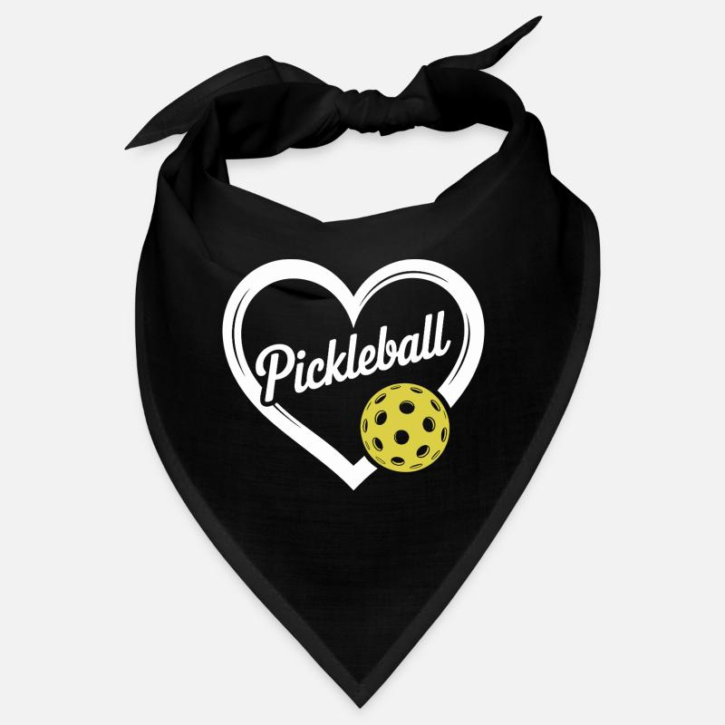 Motif de cœur de pickleball Bandana