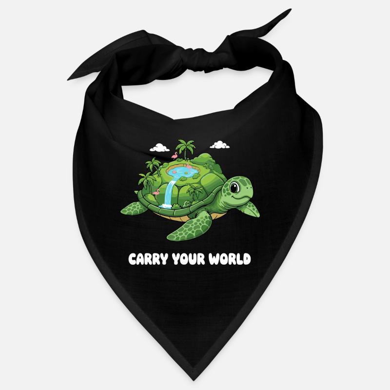 Tortue insulaire avec cascade Bandana