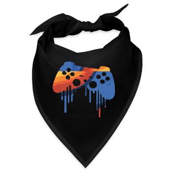 Gaming retro - Bandana - Schwarz - Vorne